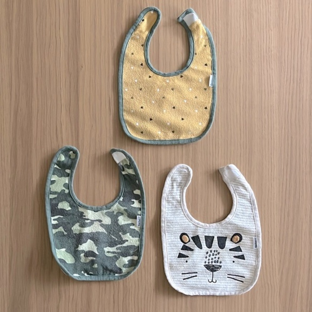 Gerber, 3-pack baby bibs, Tiger theme